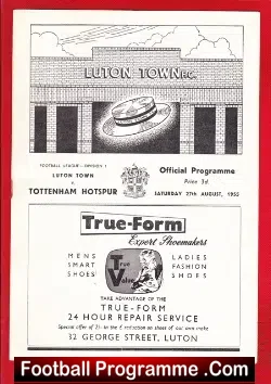 Luton Town v Tottenham 1955