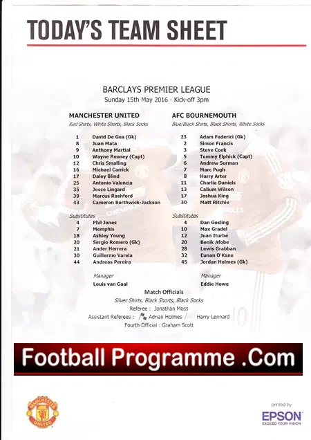 Manchester United v Bournemouth 2016 – Abandoned Match – Bomb