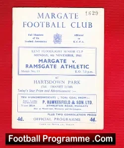 Margate v Ramsgte Athletic 1961