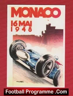 Monaco Grand Prix Racing Postcards Set 1930s + 1940s - football memorabilia