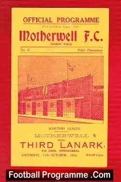 Motherwell v Third Lanark 1958
