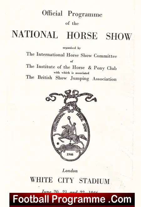 National Horse Show White City 1946