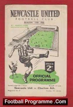 Newcastle United v Charlton Athletic 1950