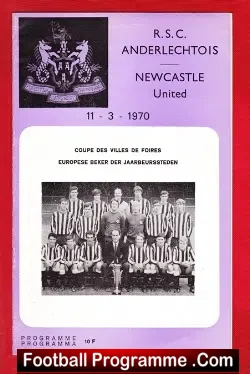 RSC Anderlecht v Newcastle United 1970 – Fairs Cup Belgium