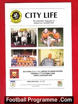 Salford City v FC United Of Manchester 2006 - football programme