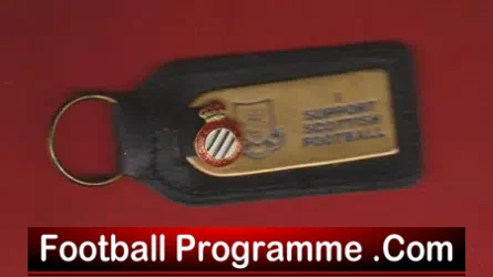 Scotland Football Leather Keyring Fob Support Scottish Football - football programme