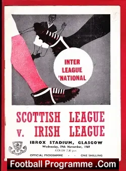 Scotland League v Ireland League 1969 – Ibrox
