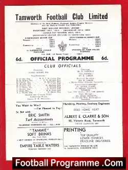 Tamworth v Brierley Hill 1969
