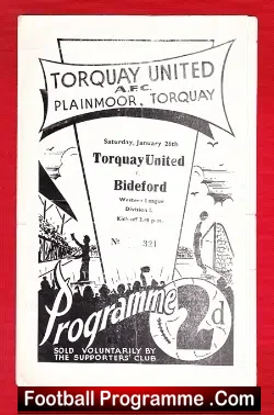 Torquay United v Bideford 1957