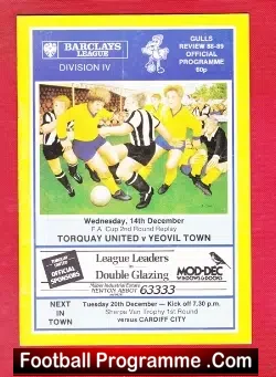 Torquay United v Yeovil Town 1988