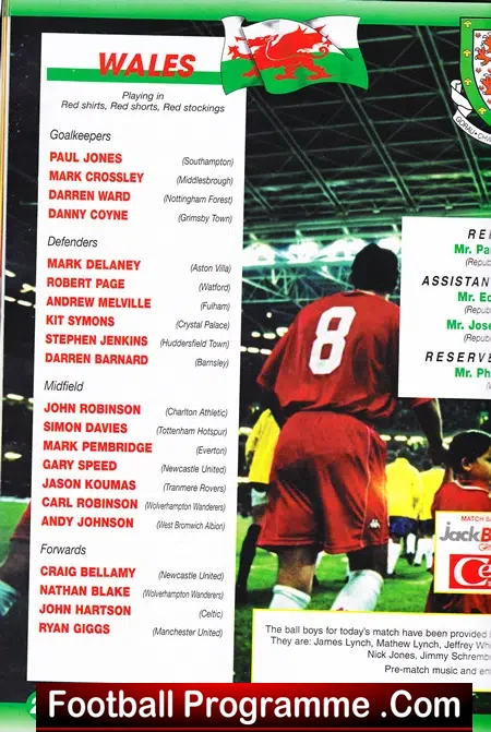 Wales v Argentina 2002