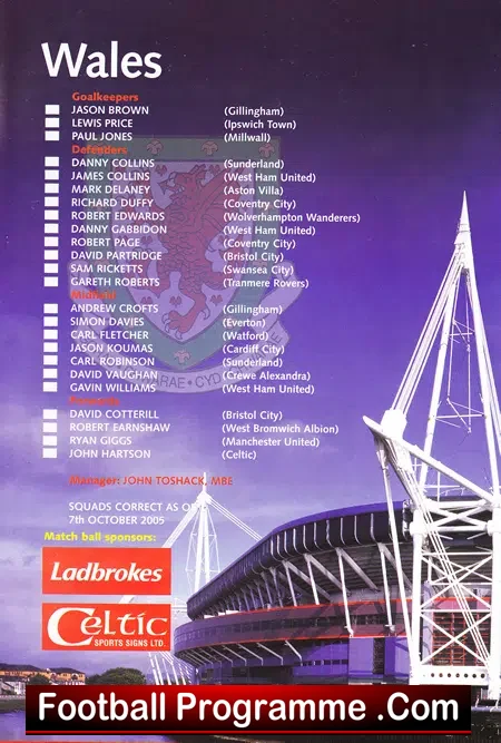 Wales v Azerbaijan 2005