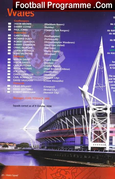 Wales v Cyprus 2006 – Plus Newspaper Article