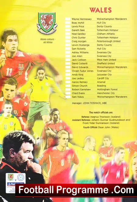 Wales v Estonia 2009