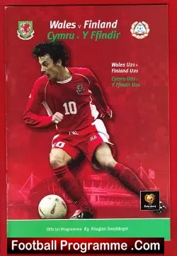 Wales v Finland 2003 – Plus Team Sheet