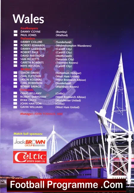 Wales v Hungary 2005