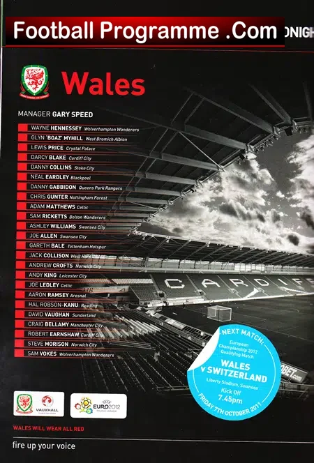 Wales v Montenegro 2011