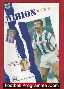 West Bromwich Albion v Marlow 1991 - football programme