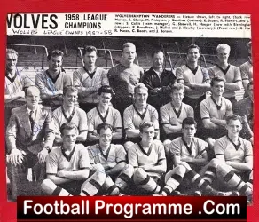 Wolverhampton Wanderers Multi Autographed Team Picture 1957/58 - football memorabilia
