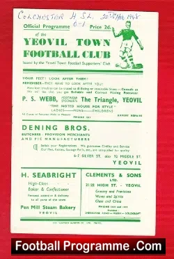 Yeovil Town v Colchester United 1948