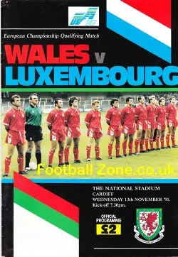 Wales v Luxembourg 1991