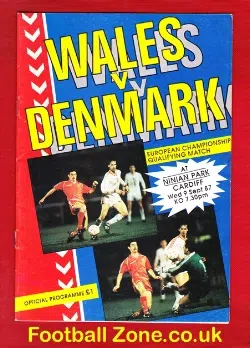 Wales v Denmark 1987
