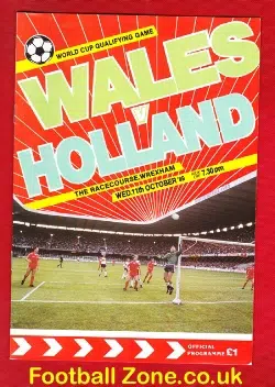 Wales v Holland 1989