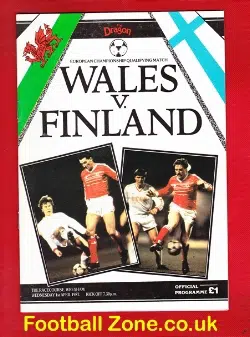 Wales v Finland 1987