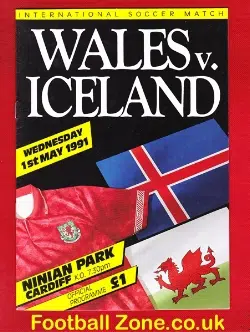 Wales v Iceland 1991