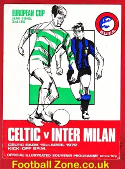 Glasgow Celtic v Inter Milan 1972 - Celtic Park European Cup