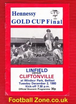 Linfield v Cliftonville 1980 – Irish Cup Final