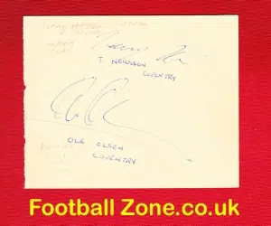 Speedway Tommy Nilsson Ole Olsen Autograph Signed Denmark Sweden