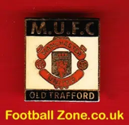 Manchester United Football Badge MUFC Old Trafford 1980s