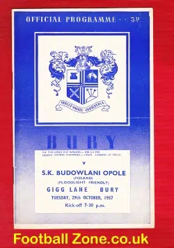 Bury v SK Budowlani Opole 1957 – Poland Polish