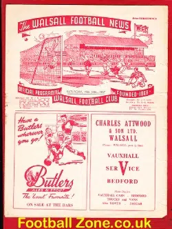 Walsall v Brentford 1957