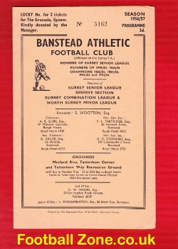 Banstead Athletic v Surbiton Town 1957