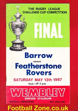 Barrow Rugby v Featherstone Rovers 1967 – Rugby League Cup Final