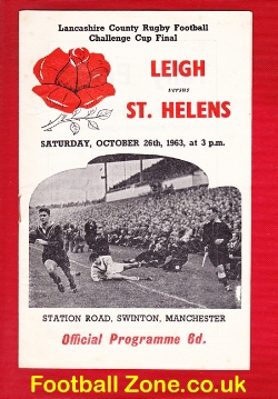 Leigh Rugby v St Helens 1963 – Lancashire Cup Final