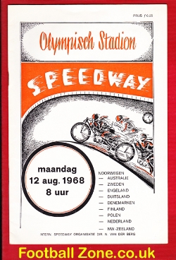 Holland Speedway Programme 1968 – Dutch Netherlands