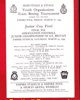 Air Training Corps v Boys Clubs – Junior Final + Boxing 1949