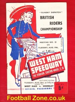 West Ham Speedway v Wembley 1947 – 1940s