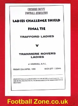 Trafford Ladies v Tranmere Rovers 1999 – Womens Football Challenge Shield Final