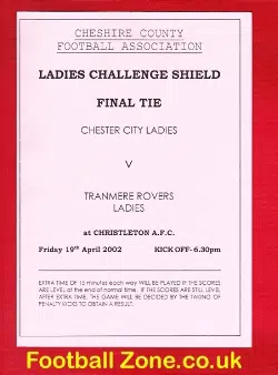 Chester City Ladies v Tranmere Rovers 2002 - Challenge Cup Womens Final