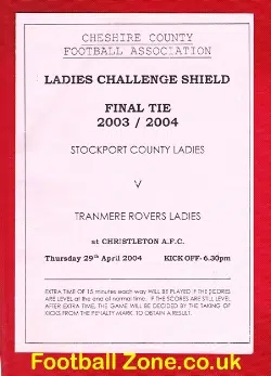 Stockport Ladies v Tranmere Rovers 2004 - Womens Challenge Cup Final