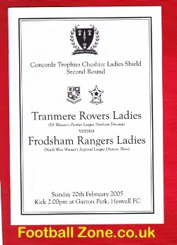 Frodsham R Ladies v Tranmere Rovers 2005 - Womens Football Challenge Cup Final