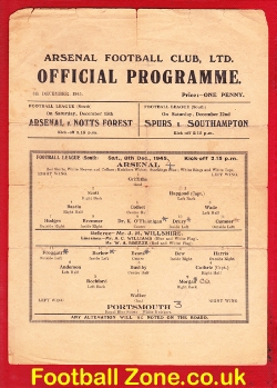 Arsenal v Portsmouth 1945