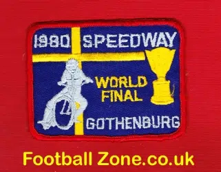 Speedway World Final Gothnburg Cloth Patch Badge 1980