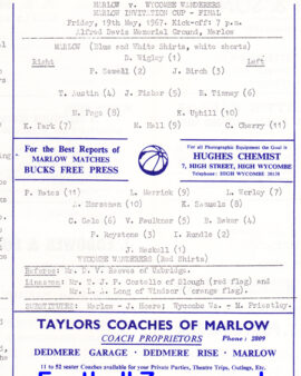 Marlow v Wycombe Wanderers 1967 – Invitation Cup Fin
