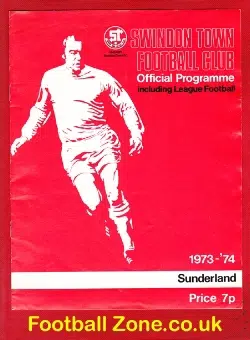 Swindon Town v Sunderland 1974