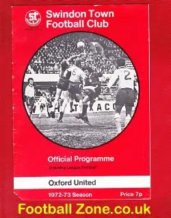 Swindon Town v Oxford United 1973